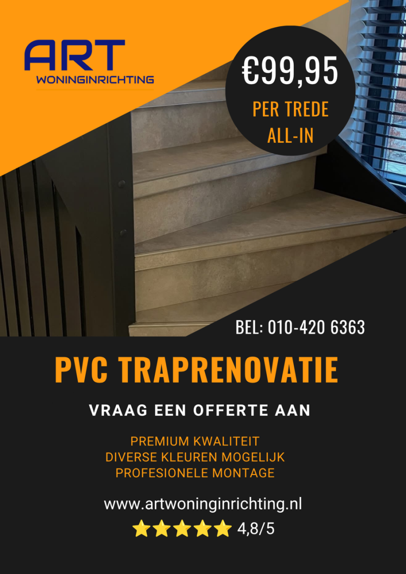 Traprenovatie aanbieding Nu vanaf €99,95 per trede
