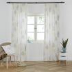 Overgordijn Elin Off White met zacht groen 04