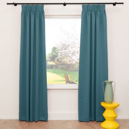 Overgordijn Solution kleur Petrolblauw 46