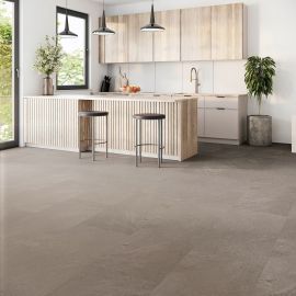 PVC Vloer tegel Classic Beton Taupe inclusief leggen aanbieding - ART Woninginrichting