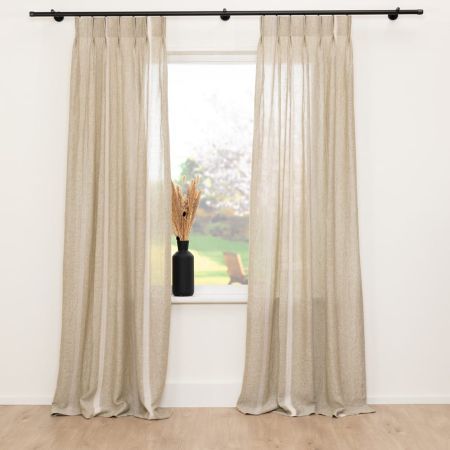 Vitrage Lino Olijfgroen 35